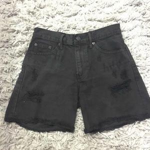 Destructed Denim Shorts